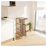 Trade Shop - Cassettiera Multiuso 3 Cassetti Per Organizzare Vestiti Accessori Ufficio Bagno Casa -