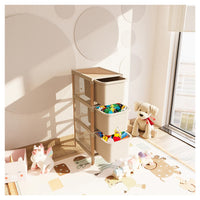 Trade Shop - Cassettiera Multiuso 3 Cassetti Per Organizzare Vestiti Accessori Ufficio Bagno Casa -