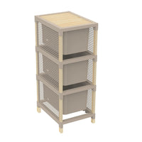 Trade Shop - Cassettiera Multiuso 3 Cassetti Per Organizzare Vestiti Accessori Ufficio Bagno Casa -