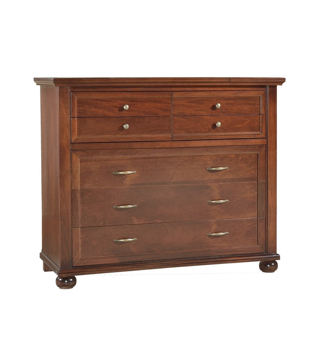 Gruppo 1 comÃ’+ 2 comodini arte povera in legno  tinta noce