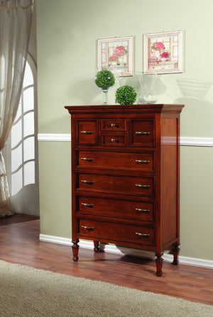 Cassettiera 8 cassetti legno intaglio finitura bassano 90x42x129