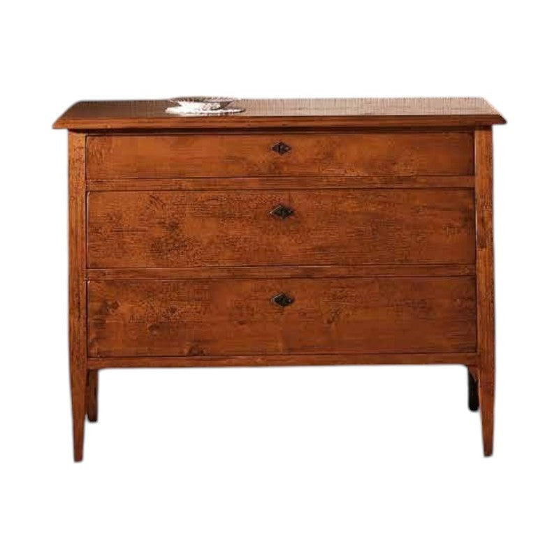 Como 3 cassetti in legno massello arte povera misure l.123 p.56 h.92 (809) - Mobili 2G