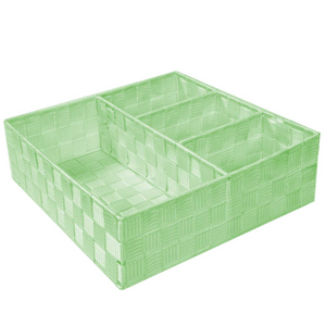 Cassetto poliestere verde chiaro quadro cm 32x32h10