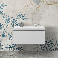 Cassettone sospeso bagno 60 cm bianco lucido Iside 