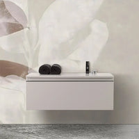 Cassettone sospeso bagno 80 cm grigio perla opaco  Iside