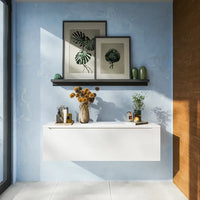 Cassettone scorrevole 120cm bianco opaco chiusura soft-close | Bako