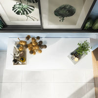 Cassettone scorrevole 90cm bianco opaco chiusura soft-close | Bako