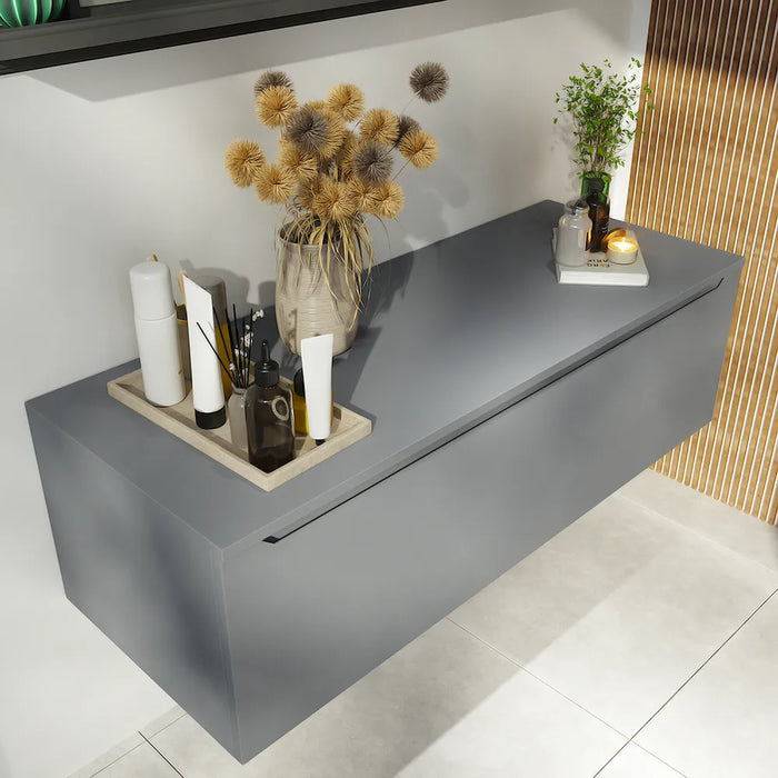 Cassettone scorrevole 90cm grigio opaco chiusura soft-close | Bako