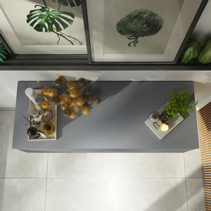 Cassettone scorrevole 90cm grigio opaco chiusura soft-close | Bako