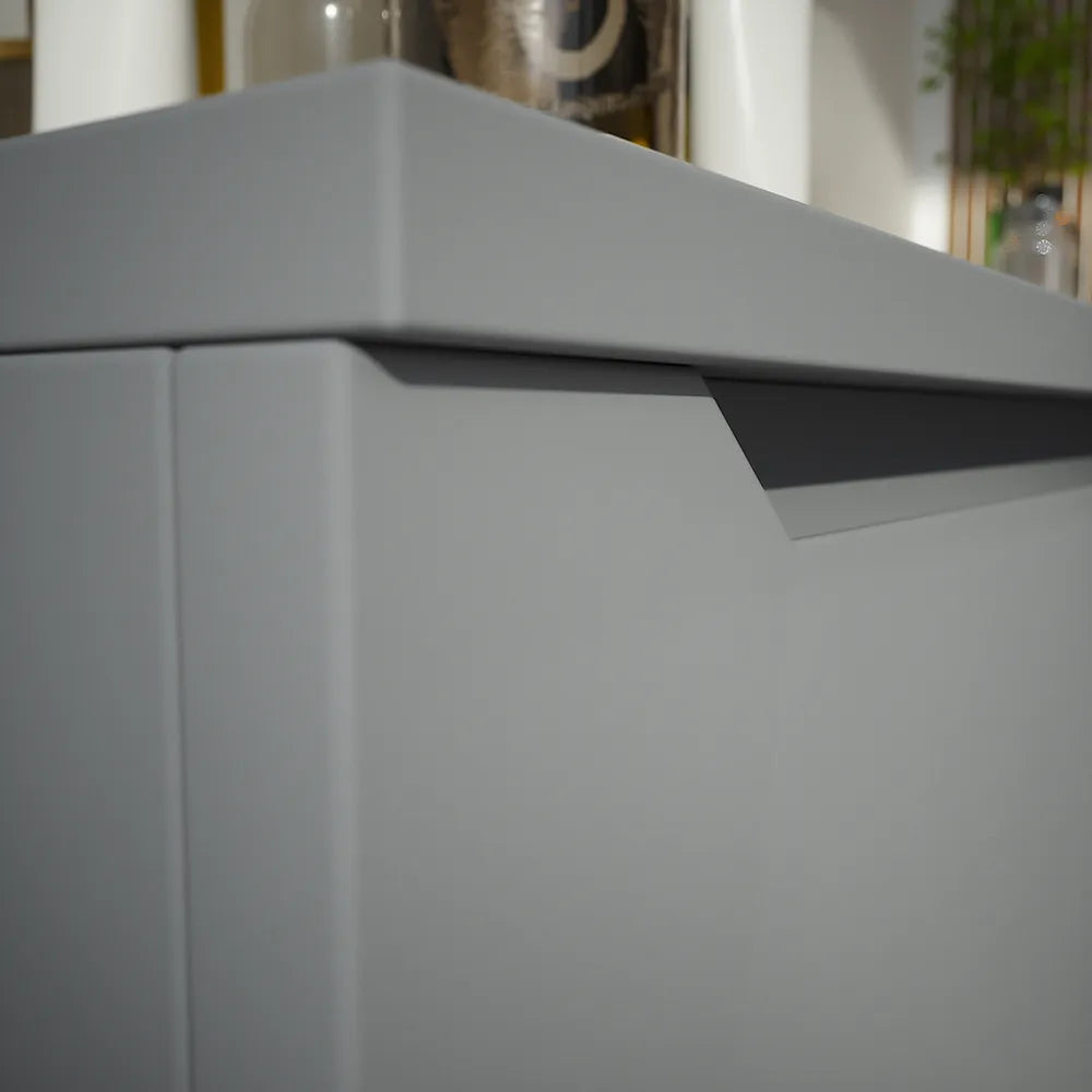 Cassettone scorrevole 90cm grigio opaco chiusura soft-close | Bako