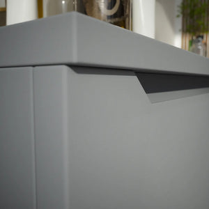 Cassettone scorrevole 90cm grigio opaco chiusura soft-close | Bako