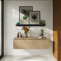 Cassettone scorrevole 120cm sabbia opaco chiusura soft-close | Bako