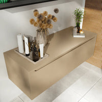 Cassettone scorrevole 120cm sabbia opaco chiusura soft-close | Bako