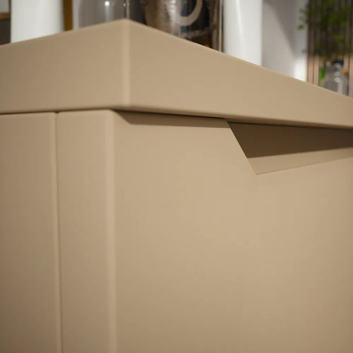 Cassettone scorrevole 120cm sabbia opaco chiusura soft-close | Bako