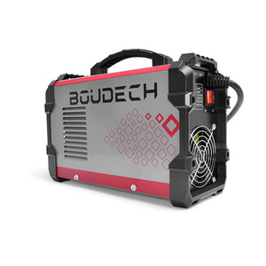 CASTER-MMA Saldatrice ad inverter 200Amp con tecnologia IGBT. Leggera, sicura ed affidabile, dotata di controllo a circuito chiuso. Fornita con pinza di massa, porta elettrodo e maschera per saldatura. Certificata CE