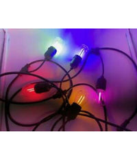Catena 10pz Lampade E27 Led Colorate Blu Rossa Gialla Verde Viola Per Catenaria         