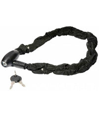 Catena Antifurto Lucchetto Bici Bicicletta Scooter Rivestita Tessuto 90 Cm         