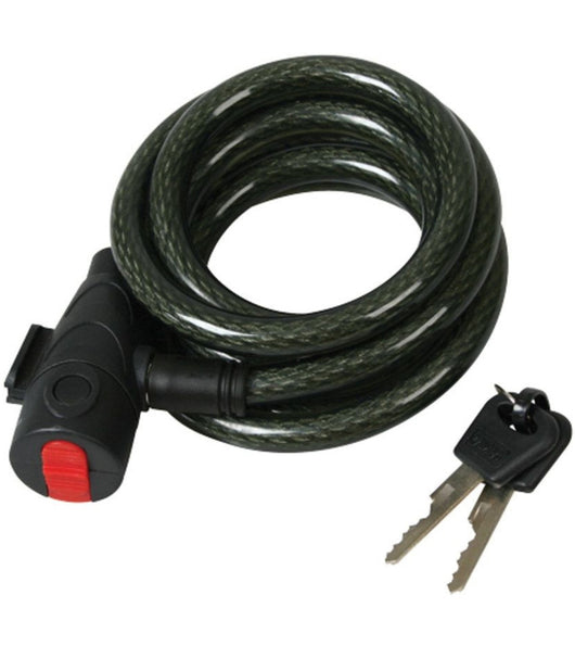 Catena Antifurto Moto Bicicletta Con Lucchetto Chiavi Acciaio 100cm Vari Colori         