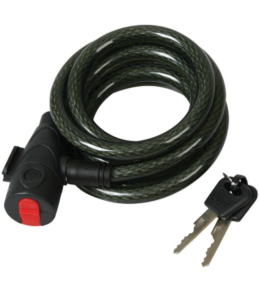 Catena Antifurto Moto Bicicletta Con Lucchetto Chiavi Acciaio 100cm Vari Colori         