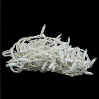 Catena bianca luminosa bianca calda 10 metri 100 led con 10 FLASH BLU luci di Natale da esterno ip44 - ZENCOCCO