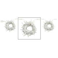 Catena bianca luminosa bianca calda 10 metri 100 led con 10 FLASH BLU luci di Natale da esterno ip44 - ZENCOCCO