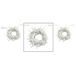 Catena bianca luminosa bianca calda 10 metri 100 led con 10 FLASH BLU luci di Natale da esterno ip44 - ZENCOCCO