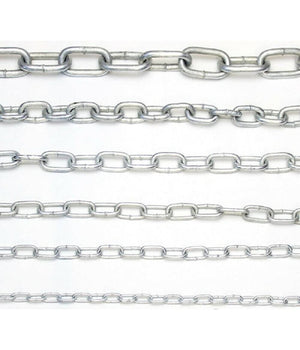 Catena Di Sicurezza In Ferro Zincato Saldata Catene Genovese Bobina 26 Metri         