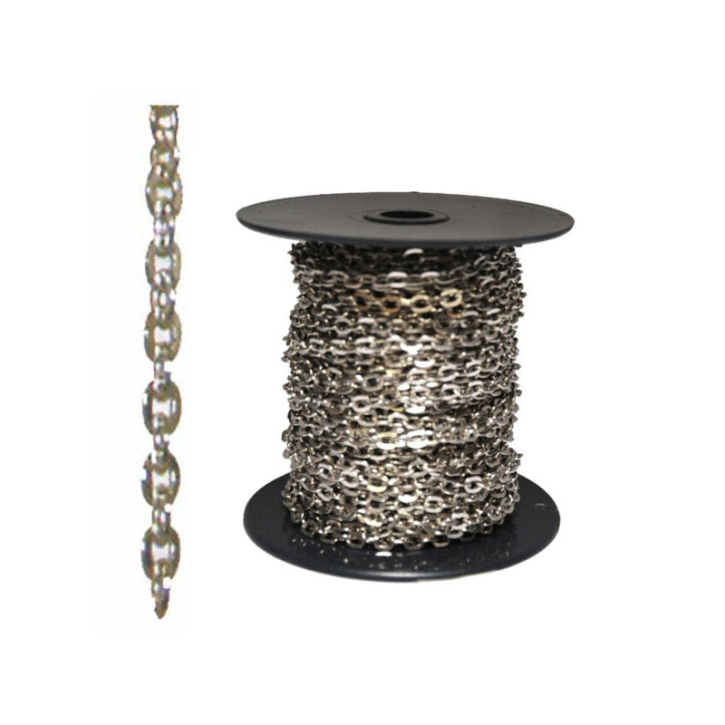 Catena Forzatina Battuta Nichel. Mm 1,00 M 25 Aref