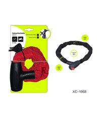 Catena Lucchetto Antifurto In Acciaio Con Rivestimento In Nylon Moto Bici Xc-1968         