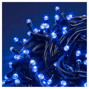 Trade Shop - Catena Luminosa 1000 Luci Led Lucciole Blu Controller 8 Funzioni Interno Esterno -