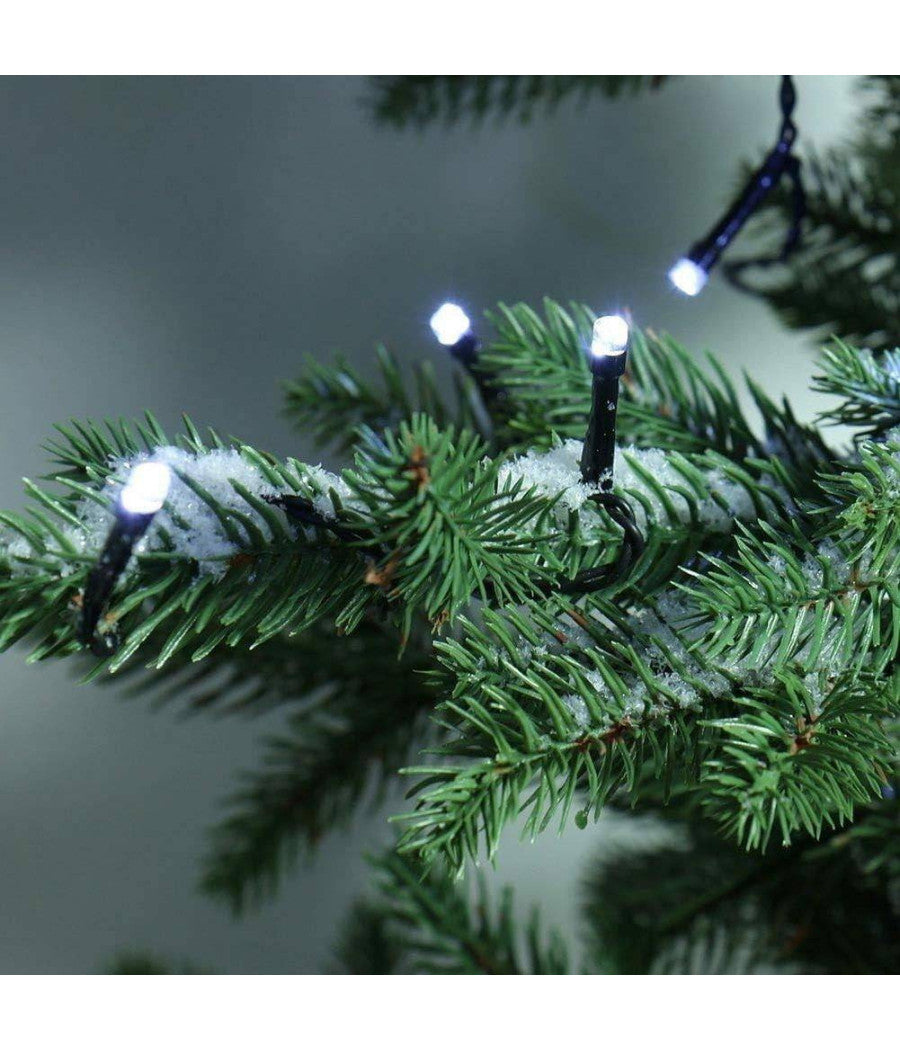 Catena Luminosa 600 Luci Led Lucciole Colore Bianco Con Controller Uso Interno         