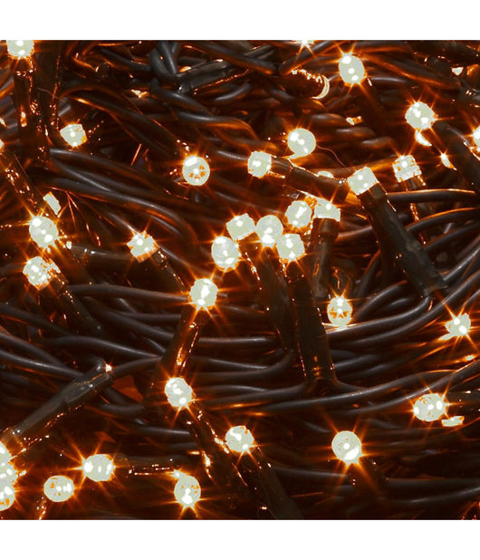 Catena Luminosa 660 Luci Led Lucciole Bianco Caldo Con Controller 8 Funzioni         