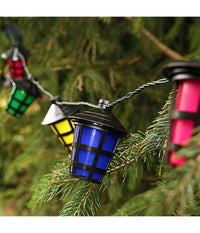 Catena Luminosa A Batterie 10 Lampioncini A Led Per Uso Interno Ed Esterno Party         