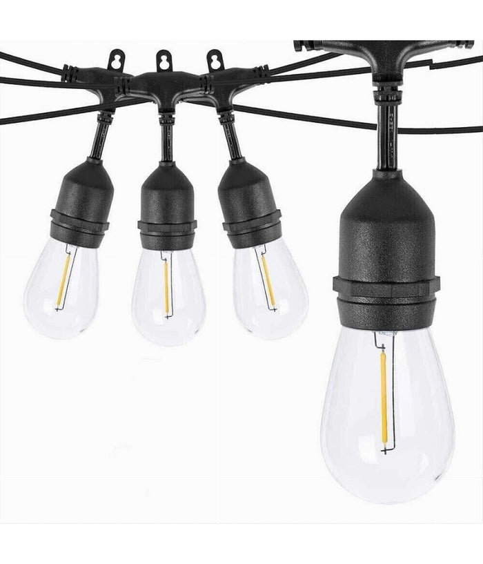 Catena Luminosa Con Pannello Solare 10 Lampadine E27 Impermeabile Ip65 S20a-10m         