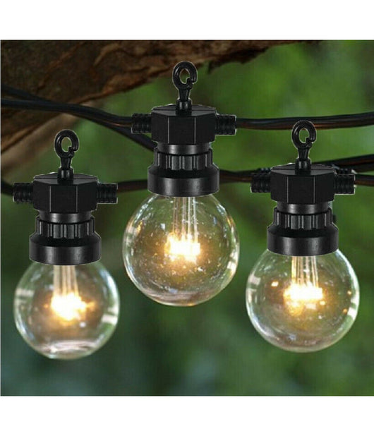 Catena Luminosa Esterno Interno Led 5 Metri 10 Lampadine Bulbo Luce Calda G50         