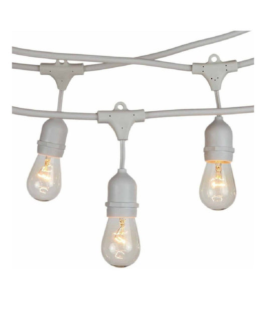 Catena Luminosa Esterno Ip44 Cordoniera Portalampada A Cascata 10xe27 11mt St-ap  Bianco       