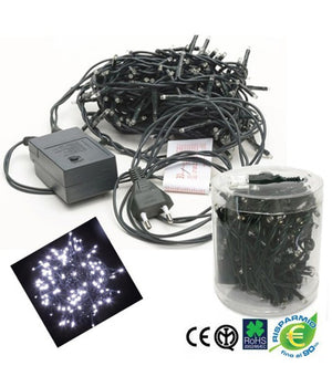 Catena Luminosa Mini Lucciole 180 Lampadine Bianche Luci Albero Natale Addobbi         