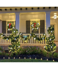 Catena Luminosa Natalizia 120led Bianco Caldo Con Flash 9mt Esterno Prolungabile         