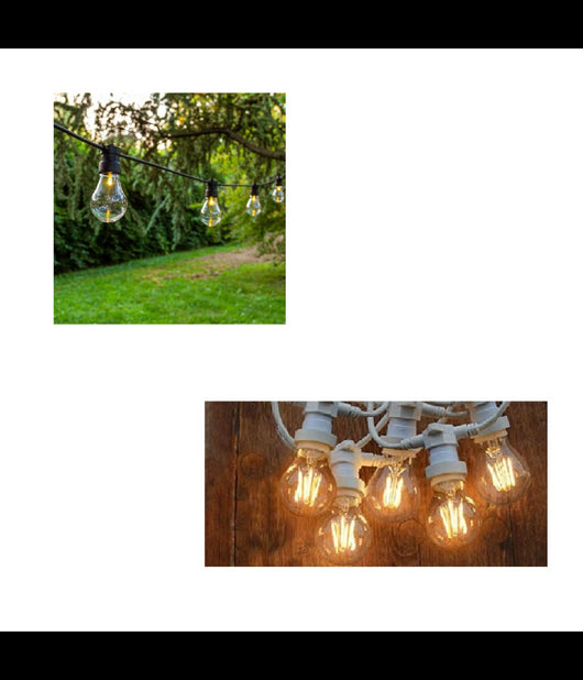Catena Luminosa Per Esterno Ip44 Cordoniera Portalampada 10xe27 11 Metri St-lv         