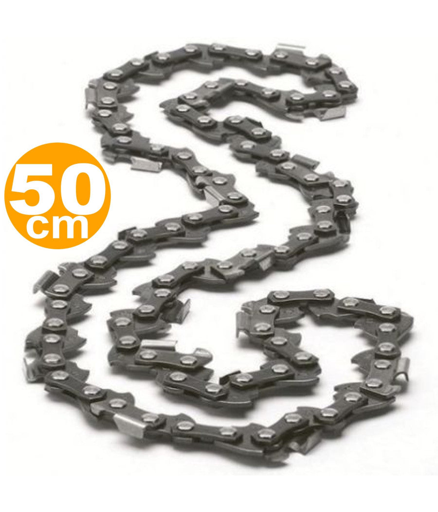 Catena Ricambio Per Barra Lama 50cm 76 Maglie A Punta Accessori X Motosega 50cc         