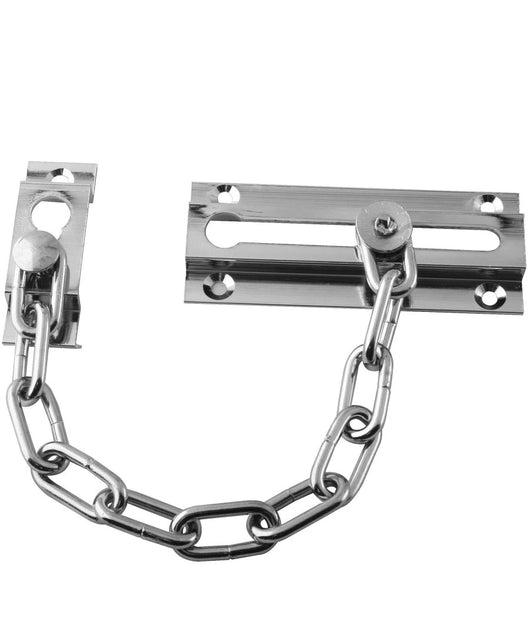 Catena Sicurezza Catenaccio Nichelato Porta Blindata Lucchetto Cromato         