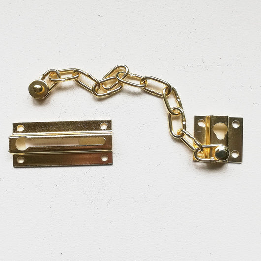 Catenella ottonata di sicurezza per porte