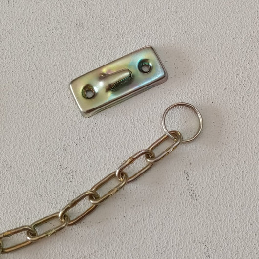 Catenella ritieni per finestre 20 cm in acciaio zincato giallo