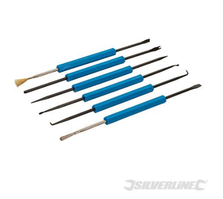 Kit attrezzi  professionali per saldatura 6 p.zi