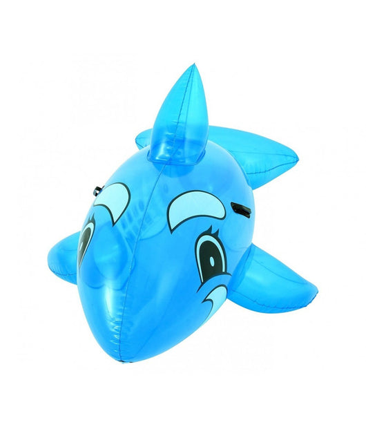 Cavalcabile A Forma Di Balena 41037 Trasparente Gonfiabile 157x94cm Con Maniglie         