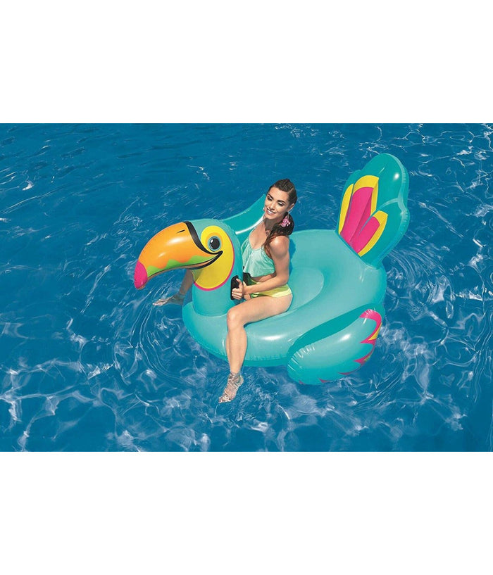 Cavalcabile A Forma Di Tucano Gonfiabile Gigante 207 X 150 Cm 41126 Mare Piscina         