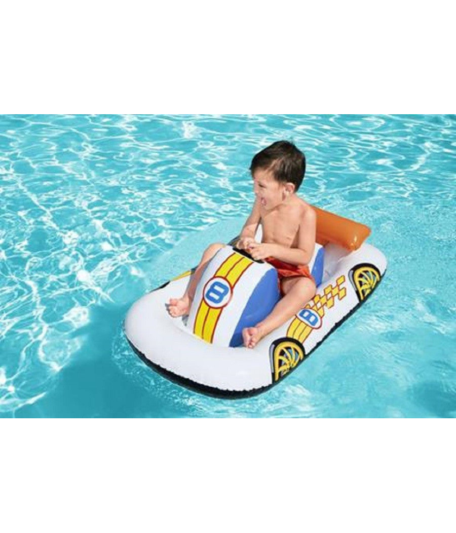 Cavalcabile Auto Sportiva 110x75cm Galleggiante Piscina Spiaggia Gonfiabile 41480         