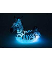 Cavalcabile Fashion Gonfiabile Zebra Gigante Con Luci Led Piscina 254x142cm 41406         