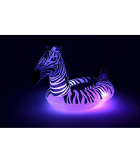 Cavalcabile Fashion Gonfiabile Zebra Gigante Con Luci Led Piscina 254x142cm 41406         