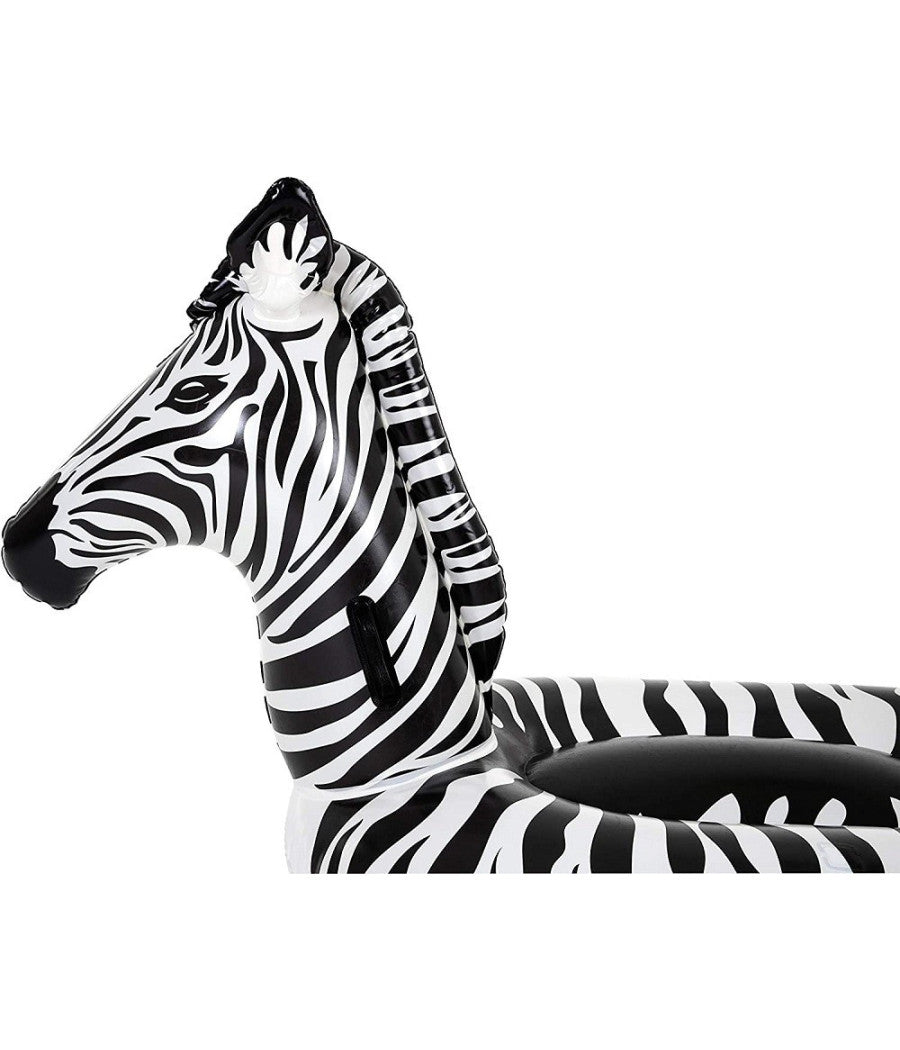 Cavalcabile Fashion Gonfiabile Zebra Gigante Con Luci Led Piscina 254x142cm 41406         